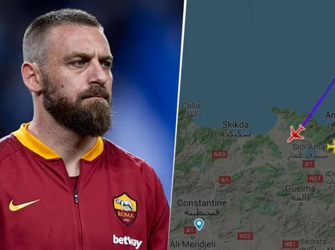 Cómo seguir en vivo el vuelo de Daniele De Rossi a la Argentina