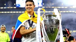 James Rodríguez, jugador del Real Madrid de España.