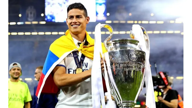 James Rodríguez, jugador del Real Madrid de España.