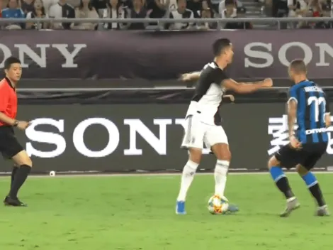 Juega para la gente: hermosa pisada y pase sin mirar de Cristiano