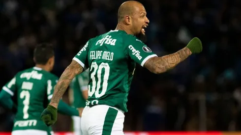 LA FIGURA. Felipe Melo fue el mejor de la noche (Foto: Getty).