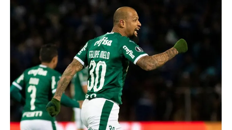LA FIGURA. Felipe Melo fue el mejor de la noche (Foto: Getty).