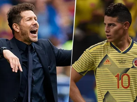 Diego Simeone habló sobre la posible llegada de James Rodríguez al Atlético Madrid