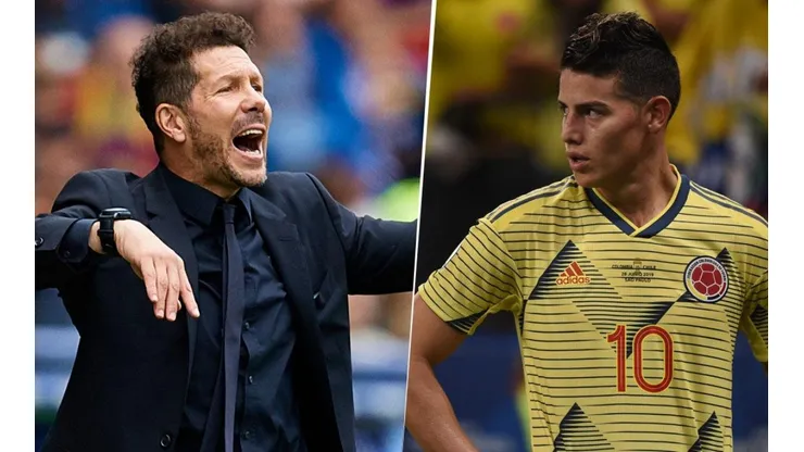 Diego Simeone habló sobre la posible llegada de James Rodríguez al Atlético Madrid