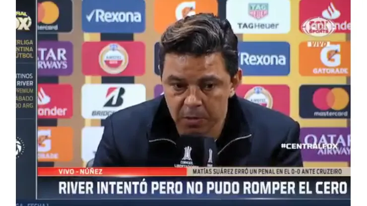 El reclamo de Gallardo con el VAR: "¿Cómo se les pasó eso?"