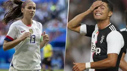 Foto de Cristiano Ronaldo con Morgan.