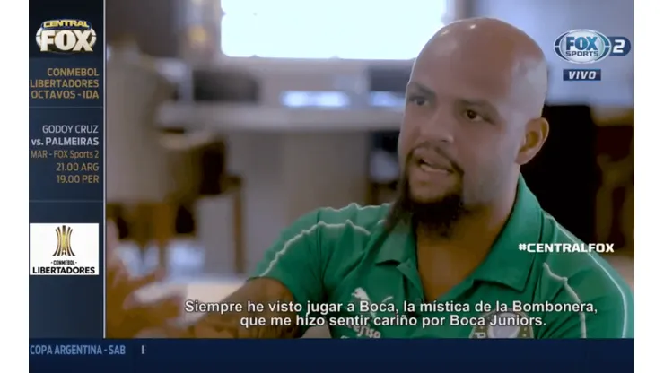 Felipe Melo: "La mística de La Bombonera me hizo sentir cariño por Boca"