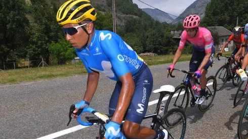 Nairo Quintana, pedalista colombiano del Movistar Team.