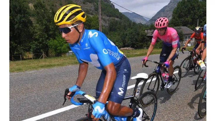 Nairo Quintana, pedalista colombiano del Movistar Team.