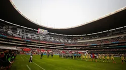 Checa cómo se vio el nuevo césped del Estadio Azteca