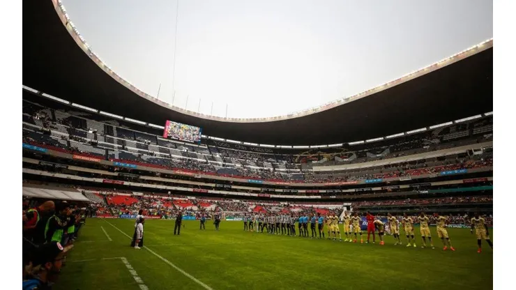 Checa cómo se vio el nuevo césped del Estadio Azteca