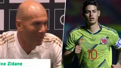 La contundente respuesta de Zidane cuando le preguntaron por James Rodríguez