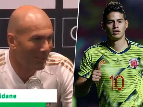 La contundente respuesta de Zidane cuando le preguntaron por James Rodríguez