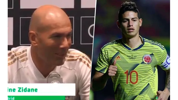 La contundente respuesta de Zidane cuando le preguntaron por James Rodríguez