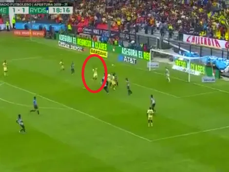 ¿CR7? Uribe se elevó como nadie y, de cabeza, anotó para que el América de vuelta el marcador