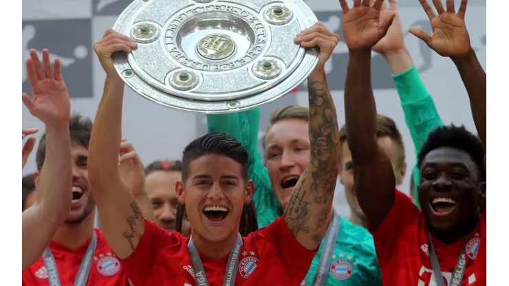 James Rodríguez, jugador del Real Madrid de España.