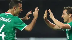 Guardado y Rafa Márquez subieron fotos para la nostalgia de todos