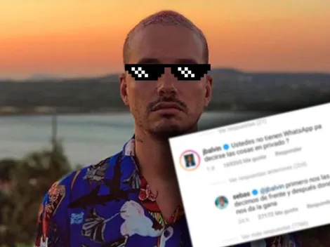 J Balvin vio la foto de una pareja famosa y los troleó: "¿No tienen Whatsapp para decirse las cosas?"