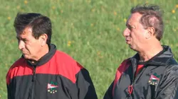 Bilardo junto a Pachamé en Estudiantes. (Diario El Día)