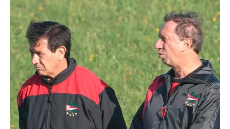 Bilardo junto a Pachamé en Estudiantes. (Diario El Día)
