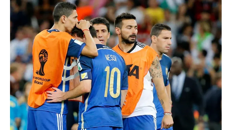 Foto de Lionel Messi después de perder la final.
