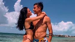 Foto de Oriana y Paulo en la playa.