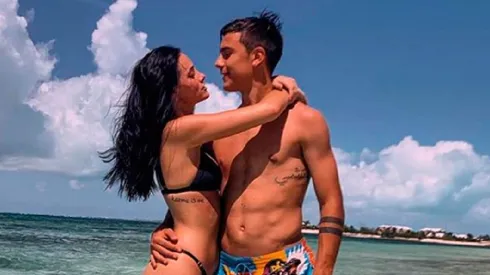 Foto de Oriana y Paulo en la playa.