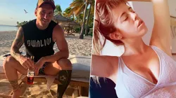 La foto de Messi tomando cerveza que generó el comentario de Nati Jota.