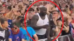 Shaquille O'Neal se coleó a la primera fila del Tomorrowland y se robó el show en la pista de baile