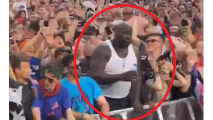 Shaquille O'Neal se coleó a la primera fila del Tomorrowland y se robó el show en la pista de baile