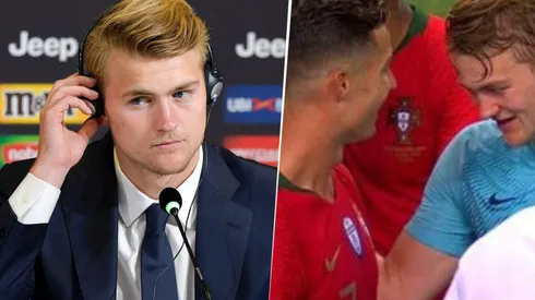 De Ligt recordó su charla con Cristiano Ronaldo y desilusionó a muchos seguidores