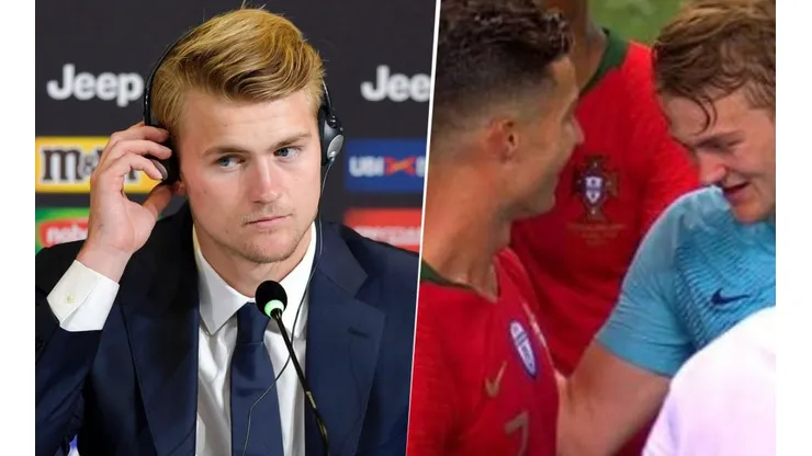 De Ligt recordó su charla con Cristiano Ronaldo y desilusionó a muchos seguidores