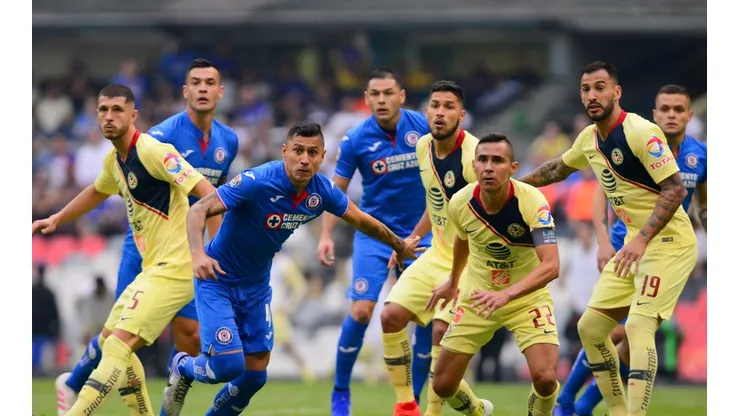 Enfrentamiento entre Cruz Azul y América, en el Clausura 2019.