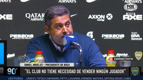 Angelici: "En un 99 por ciento De Rossi será jugador de Boca"