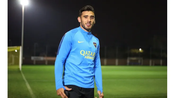 El primer mensaje de bienvenida que recibió Salvio desde el vestuario de Boca