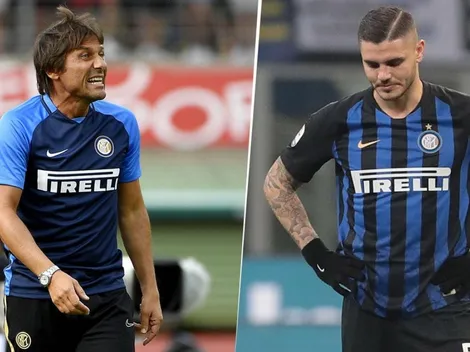 Fin de un ciclo: el entrenador del Inter señaló que "Icardi está fuera de nuestro proyecto"