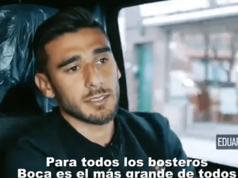 Eduardo Salvio grabó un video re manija con jugar en Boca y enloqueció a los hinchas