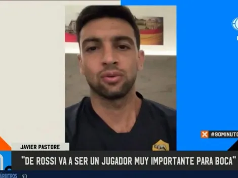 Pastore le contó a Vignolo cómo era De Rossi con Boca cuando estaban en Roma