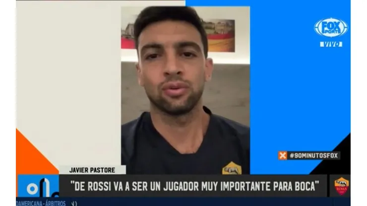 Pastore le contó a Vignolo cómo era De Rossi con Boca cuando estaban en Roma