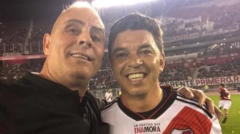 Fotón de Lunati con un jugador de River: "Un aristócrata de la oligarquía francesa"