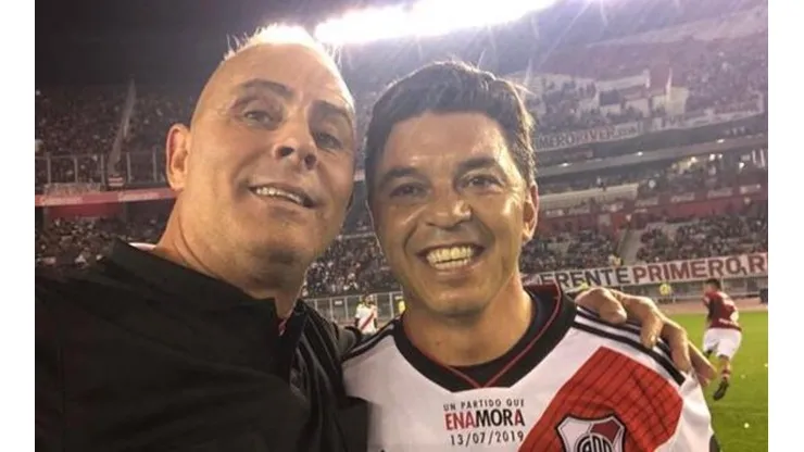 Fotón de Lunati con un jugador de River: "Un aristócrata de la oligarquía francesa"
