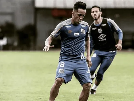 Christian Cueva subió una foto en Instagram en su retorno a los entrenamientos del Santos