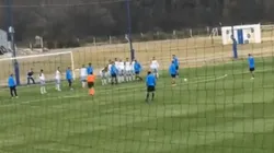 Video: Mac Allister clavó un golazo de tiro libre en el amistoso de Boca