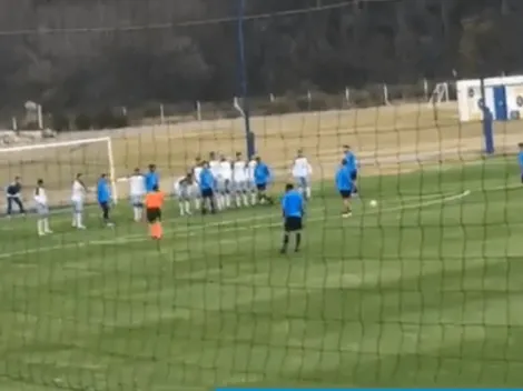 Video: Mac Allister clavó un golazo de tiro libre en el amistoso de Boca