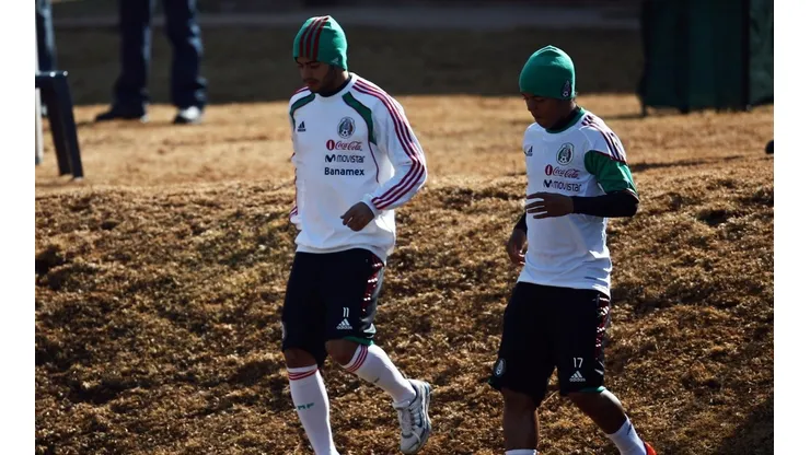 Carlos Vela y Gio Dos Santos, durante el Mundial de Sudáfrica 2010. (Foto: Getty)