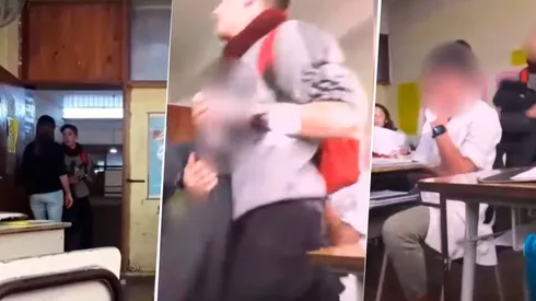 Entró borracho a clase, con una cerveza en la mano y le faltó el respeto a la profesora