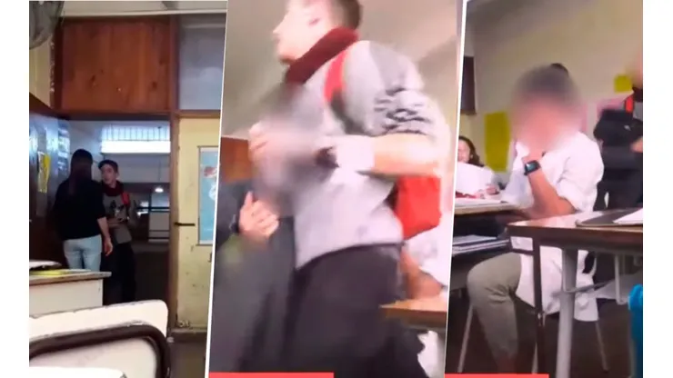 Entró borracho a clase, con una cerveza en la mano y le faltó el respeto a la profesora
