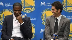 Gerente de los Warriors contiene el llanto al hablar de la salida de Kevin Durant