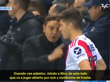Video: lo que le dijo Gallardo al pibe Rollheiser antes de debutar con River