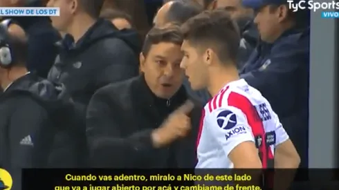 Video: lo que le dijo Gallardo al pibe Rollheiser antes de debutar con River